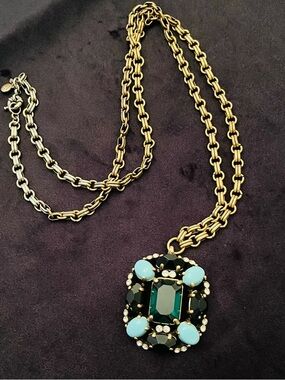 #67 J Crew “Grand Stone” Statement Necklace